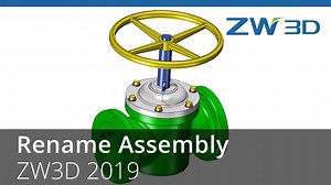 #ZW3D2019 Rename parts cannot be easier now! In ZW3D 2019 users can now change the file names while keeping the connection of 2D drawings and the parts. Watch this video and learn how to improve your efficiency! | ZWSOFT
