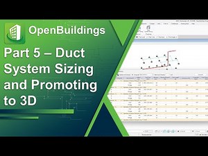 Part 5 - Automated Duct System Sizing and Promoting to 3D