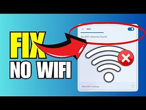 How To Fix No Wifi Networks Found In Windows 11 (2025)