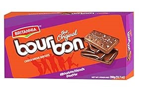 BRITANNIA Bourbon the Original-Choco Creme Biscuits 13.7oz /390g (Pack of 1)