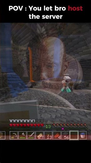 POV : You let bro host the server...