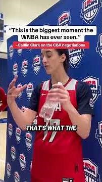 Caitlin Clark speaks on the importance of the current CBA negotiations (via shelbymswanson/X)