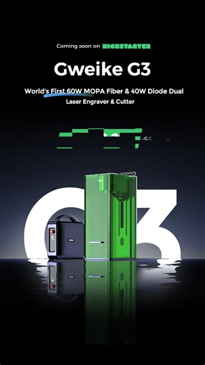 BIG NEWS! Meet Gweike G3, the ultimate dual laser engraver & cutter! Cuts and engravings on metal & non-metal materials made easy Get ready for 90+ vivid colors, HD camera, auto focus & more! Launching soon on Kickstarter at $2299 (reg. $2599) Be first to power up your creations & lock in Super Early Bird price ($1000 off) + a chance to win FREE G3! Learn more: https://www.gweikecloud.com/products/g3?utm_source=facebook&utm_medium=post&utm_campaign=g3 | Gweike Cloud USA | Facebook