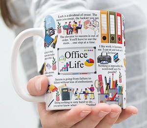 Office Life Mug Wrap: Funny Work Quotes (digital Download) - Etsy