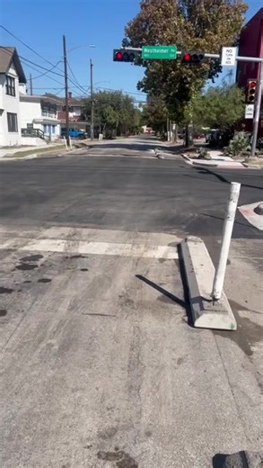 The Montrose rainbow crosswalk is now officially gone. Resurfacing of the intersection is complete. Daryl Matthews was there this morning when road crews worked the scene. Full story: https://cw39.com/news/dozens-gather-in-montrose-to-celebrate-pride-crosswalk-ahead-of-state-mandated-removal/ | CW39