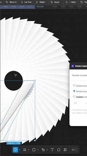 How to create a cool abstract background with Figma using Rotate Plugin #figma #figmatutorial #ui