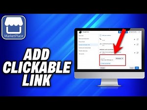 How To Add Clickable Link To Facebook Marketplace - Easy Fix
