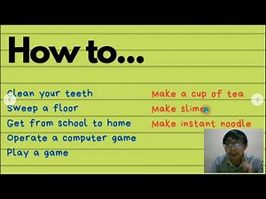 Writing an Instructional Text