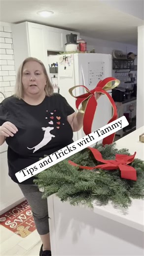 Polka Dot Wreath Co. on Instagram: "Nothing like a quick bow upgrade to change the entire LOOK of a real evergreen wreath! #christmas #christmastree #christmaswreath #christmastreefarm #bows #christmasdecor #christmasdecorations"