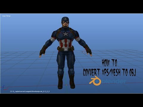 How To Convert XPS/Mesh to OBJ