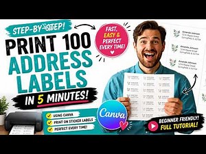 How to Use Canva & Spreadsheets for Custom Labels | Avery 8160 Step-by-Step