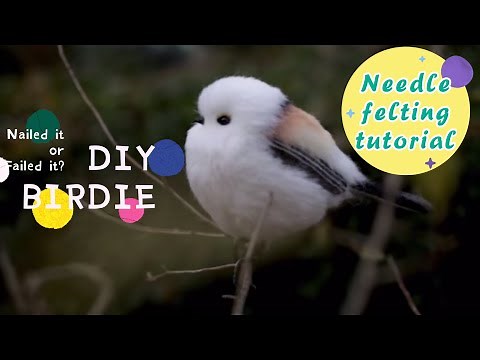 DIY A Cute Birdie | Needle Felting Tutorial | Beginners Friendly