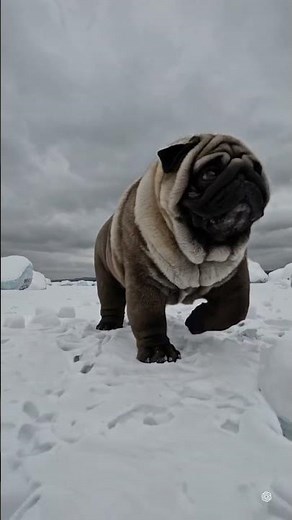 Prehistoric Giant Pugs of the Ice Age: National Geographic's Frozen Legends ❄️🐾 #nationalgeographic