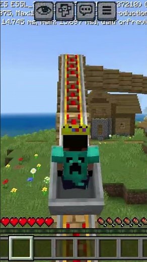 Building My First Roller Coaster in Minecraft! 🎢 | Roller Coaster Series #1