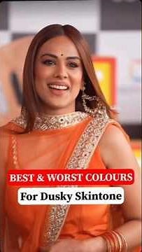 Best And Worst Colours For Dusky Skin Tone #glowandstyletrends #womenfashion #elegantlook #tips