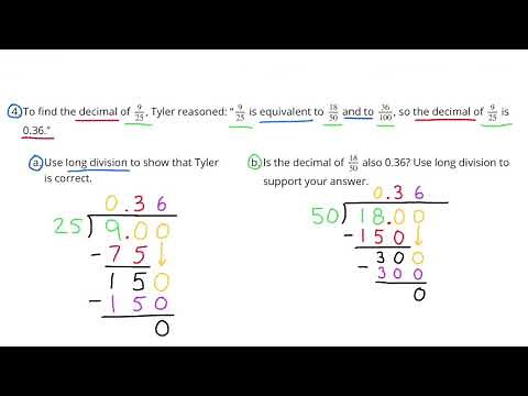 😉 6th Grade, Unit 5, Lesson 11 "Dividing Numbers that Result in Decimals" | Open Up Resources