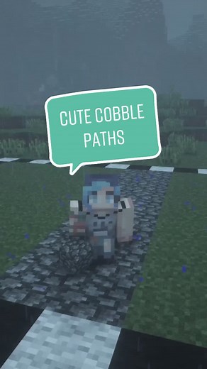 Charming Cobblestone Pathways in Minecraft