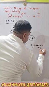 QA : FIND THE NUMBER OF INTEGERS OF QUADRATIC EQUATION #maths #cat2026 #algebra #viral #ipmat2026