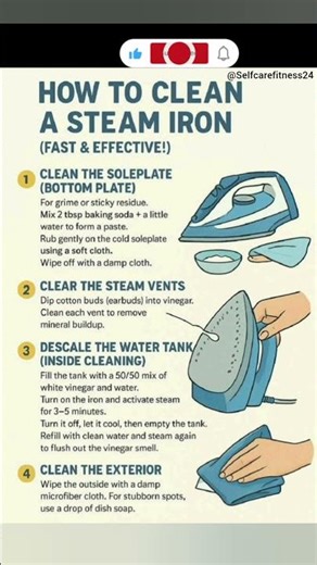 “Steam iron not working properly? This trick fixes it!” ✨” #IronCleaning #SteamIron #shorts