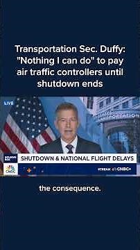 Transportation Sec. Duffy: 'Nothing I can do' to pay air traffic controllers until shutdown ends