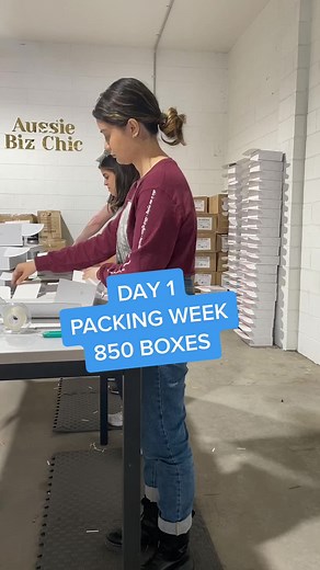 Aussie Biz Chic: Day 1 Packing Week for Subscription Box Fulfillment