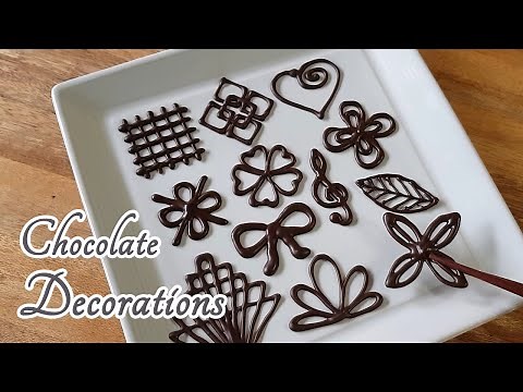 Easy Chocolate decorations for Beginners | You can get the Free Template