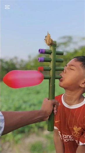 ​How to make a Balloon Flute with Bamboo | Creative Bamboo Toy Making Ideas