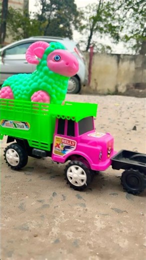 Mini RC Truck UNBOXING and animal Tractor racing 😱 #shorts #shortfeed