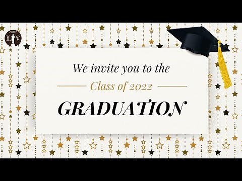 Graduation Day Invite Video Template 2022 | Invite Video No Copyright | Invite Video Without Text
