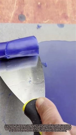 Using a Trowel to Safely Remove Melted Wax and Other Surface Materials