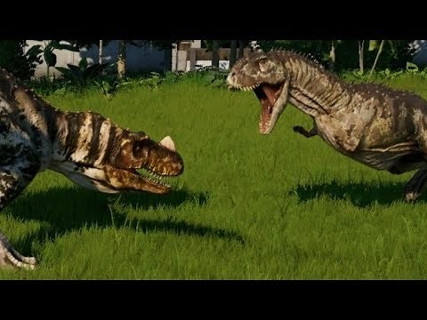 Jurassic World Evolution - Majungasaurus vs Ceratosaurus (1080p 60FPS)