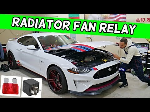 FORD MUSTANG RADIATOR FAN RELAY LOCATION, FAN NOT WORKING 2015 2016 2017 2018 2019 2020 2021 2022