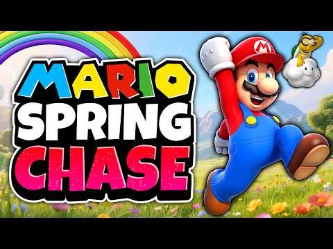 Mario Spring Chase 🌸 Brain Breaks 🌸 Brain Break Kids 🌸 Spring PE