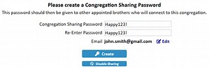 NW Scheduler | Setup Congregation Sharing
