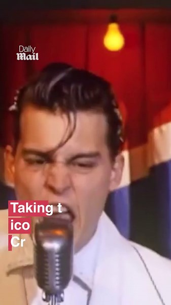 Johnny Depp embraces a grungy rock star image ditching his movie star looks