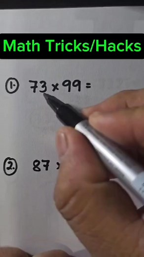 73K views · 289 reactions | Math Hack/Tricks #fblifestyle #try | Mathematics Tutorial | Facebook