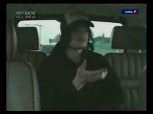 Michael Jackson dancing in car