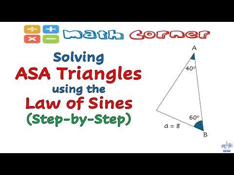 Solving AAS Triangles Using the Law of Sines (Step-by-Step)
