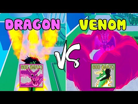 Blox Fruits - DRAGON vs VENOM - Which Stronger?
