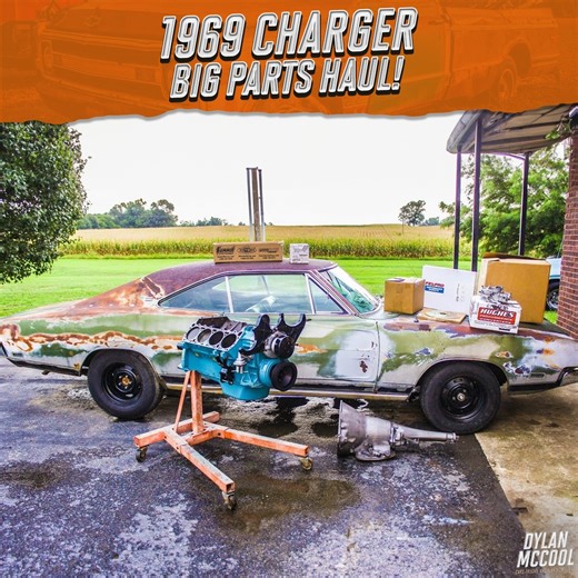 Big Parts Haul: 1969 Charger Restoration Underway! | Dylan McCool