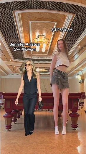 Height Comparison with Jennifer Aniston #fyp #trending #longlegs #tallgirl #height #comparison