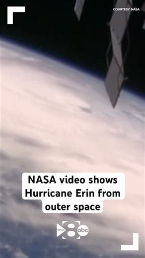 NASA video shows Hurricane Erin from outer space