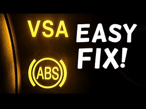 How to Fix & Reset ABS & VSA Warning Lights Stay On or Flashing | ABS Light Stays On