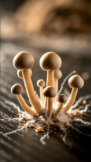 Mushrooms Growing Out of Thin Air