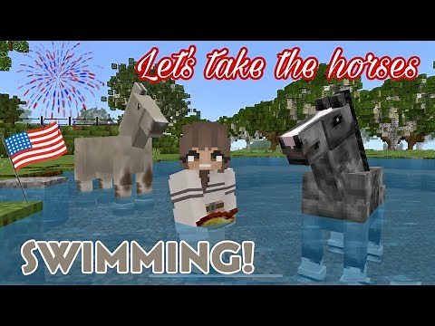 Let’s Take The Horses Swimming! | JULY 4th SPECIAL🇺🇸 | Mc equestrian |