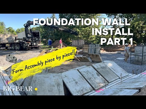 Foundation Wall Forms - Poured Concrete Walls - Setup and Prep - DIY House Build