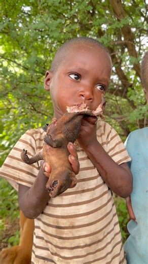 Wild Feast Joy 🌿 Happy Hadza Kids #shorts
