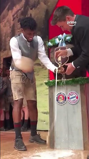 Kingsley Coman et les traditions bavaroises 😅