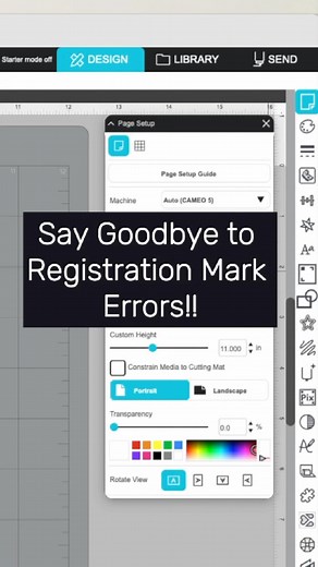 Fix registration mark errors in seconds! ⏱️ Comment 'SHOW ME' and I'll show you exactly how it's done. #SilhouetteCameo #CraftingTipsAndTricks #RegistrationMarkFix | Silhouette School with Melissa Viscount