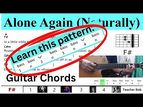 Alone Again (Naturally) by Gilbert O'Sullivan - How to Play on Guitar @TeacherBob